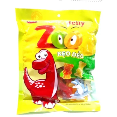 Kẹo Dẻo Zoo Jelly Bibica Áo Dầu Gói 500g siêu ngon dẻo dẻo